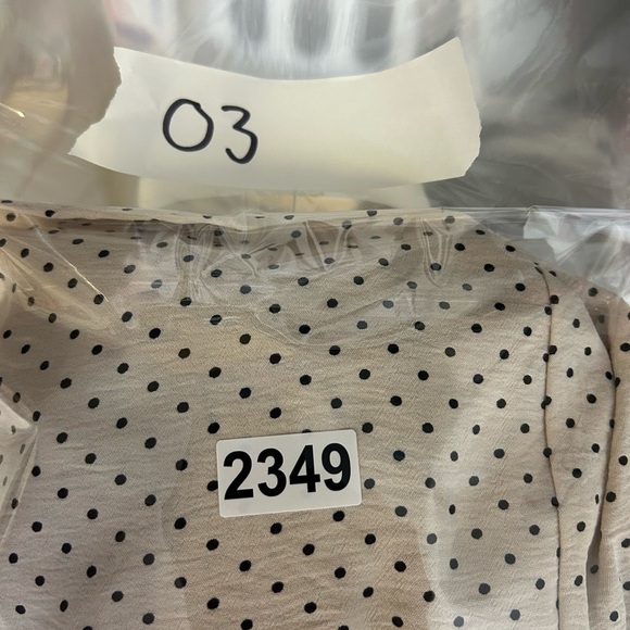 Anthropologie In February Cottage Prairie Milkmaid Polka Dot Midi Dress Feminine - Picture 11 of 11